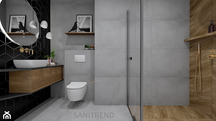 Klimatyczna łazienka - 35 - Łazienka, styl nowoczesny - zdjęcie od SANITREND Salon Łazienek
