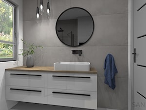 Łazienka - imitacja betonu - Łazienka, styl nowoczesny - zdjęcie od SANITREND Salon Łazienek