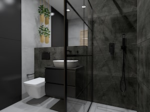 Łazienka - 9 - Średnia z lustrem z punktowym oświetleniem łazienka, styl industrialny - zdjęcie od SANITREND Salon Łazienek