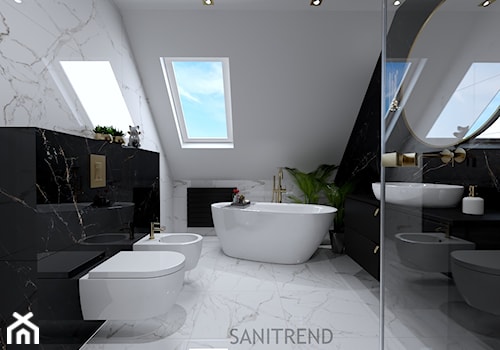 Marmurowa łazienka - 6 - Łazienka, styl glamour - zdjęcie od SANITREND Salon Łazienek