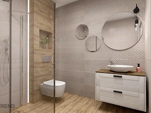 Beżowa łazienka - Łazienka, styl nowoczesny - zdjęcie od SANITREND Salon Łazienek
