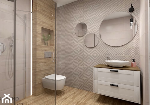 Beżowa łazienka - Łazienka, styl nowoczesny - zdjęcie od SANITREND Salon Łazienek