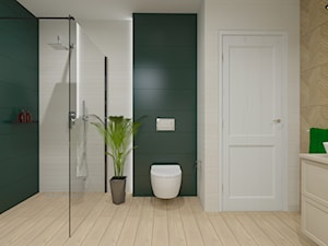 Zielona łazienka - 2 - Łazienka, styl nowoczesny - zdjęcie od SANITREND Salon Łazienek