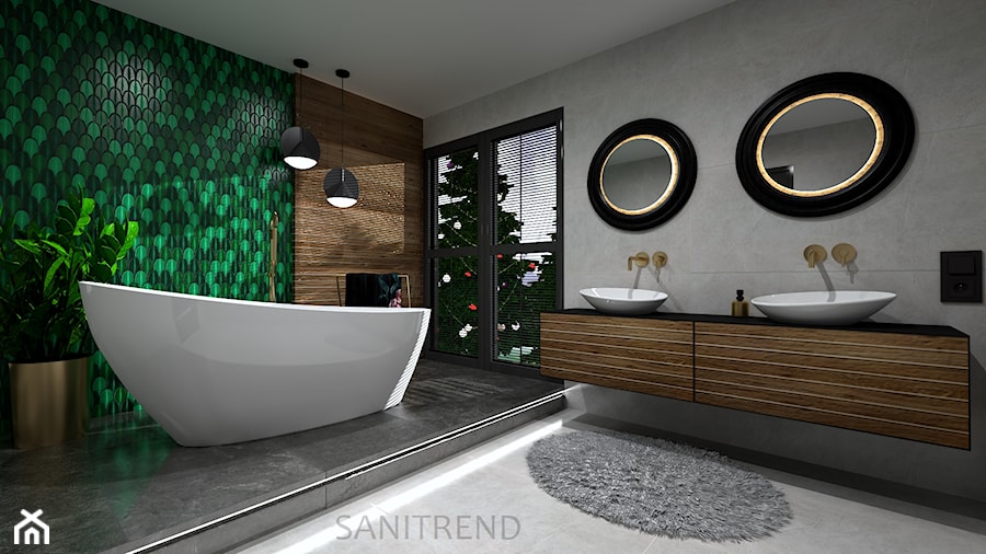 Klimatyczna łazienka - 17 - Łazienka, styl nowoczesny - zdjęcie od SANITREND Salon Łazienek