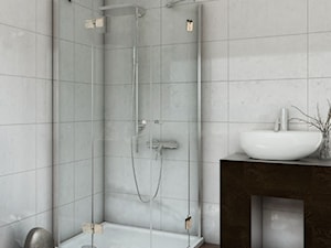 Średnia bez okna z punktowym oświetleniem łazienka, styl nowoczesny - zdjęcie od Luksfer.pl
