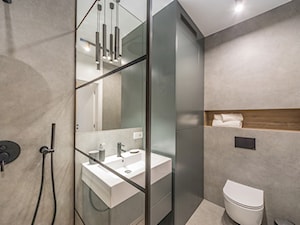 Grano Residnece - Mała z punktowym oświetleniem łazienka, styl industrialny - zdjęcie od Le-DESIGN