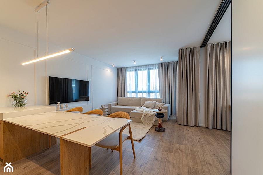 Architektura wnętrza apartamentu w Gdańsku, 70m2, 2023 - zdjęcie od Le-DESIGN