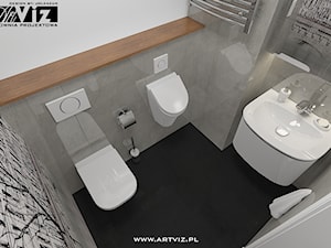 WC dla gości. Fototapeta. - zdjęcie od ARTVIZ Pracownia Projektowa WROCŁAW