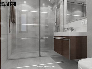 Łazienka dla gości - zdjęcie od ARTVIZ Pracownia Projektowa WROCŁAW