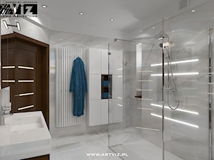 Nowoczesna łazienka ze spiekami - zdjęcie od ARTVIZ Pracownia Projektowa WROCŁAW