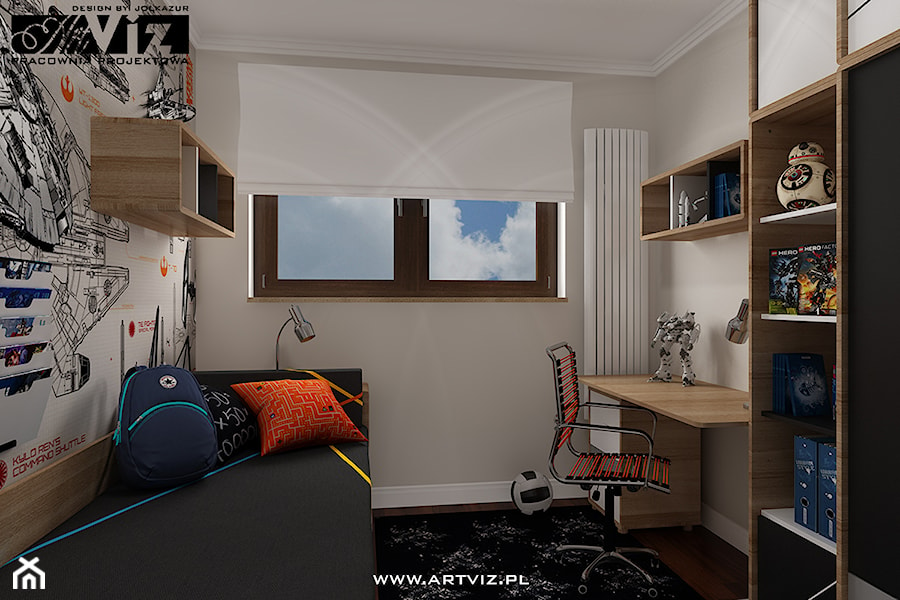 Funkcjonalne mieszkanie dla rodziny - zdjęcie od ARTVIZ Pracownia Projektowa WROCŁAW