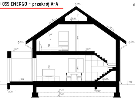 Aranżacje wnętrz - Domy: SEJ-PRO 035 ENERGO - SEJPRO Biuro Projektowe. Przeglądaj, dodawaj i zapisuj najlepsze zdjęcia, pomysły i inspiracje designerskie. W bazie mamy już prawie milion fotografii!