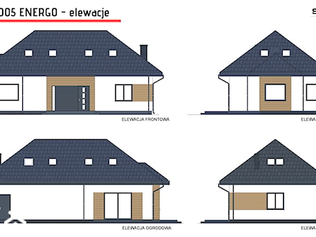 Aranżacje wnętrz - Domy: SEJ-PRO 005/1 G - SEJPRO Biuro Projektowe. Przeglądaj, dodawaj i zapisuj najlepsze zdjęcia, pomysły i inspiracje designerskie. W bazie mamy już prawie milion fotografii!