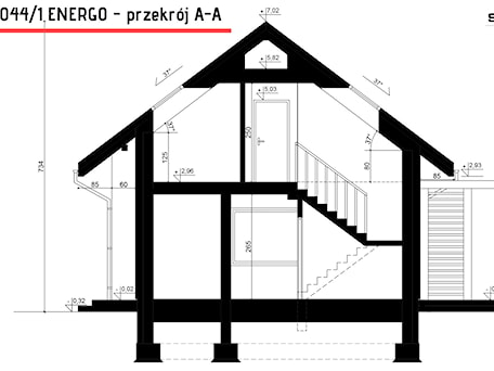 Aranżacje wnętrz - Domy: SEJ-PRO 044/1 ENERGO - SEJPRO Biuro Projektowe. Przeglądaj, dodawaj i zapisuj najlepsze zdjęcia, pomysły i inspiracje designerskie. W bazie mamy już prawie milion fotografii!