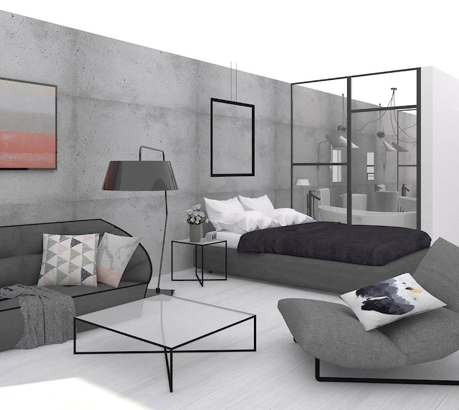 PALMA - Sypialnia, styl minimalistyczny - zdjęcie od E.Space Studio