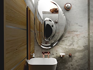 PRAGA - Mała bez okna łazienka, styl glamour - zdjęcie od E.Space Studio