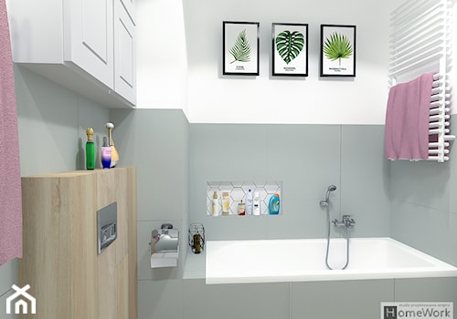 Przytulne Scandi - łazienka - zdjęcie od Home-Work studio projektowania wnętrz