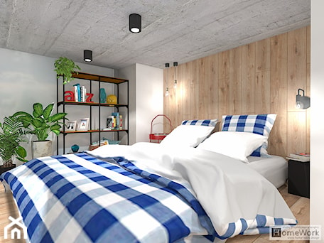 Aranżacje wnętrz - Sypialnia: Loft w chmurach - antresola - Home-Work studio projektowania wnętrz. Przeglądaj, dodawaj i zapisuj najlepsze zdjęcia, pomysły i inspiracje designerskie. W bazie mamy już prawie milion fotografii!