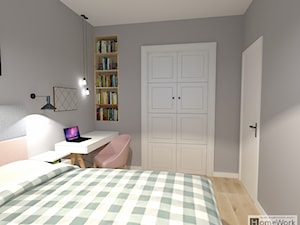Przytulne Scandi - sypialnia - zdjęcie od Home-Work studio projektowania wnętrz