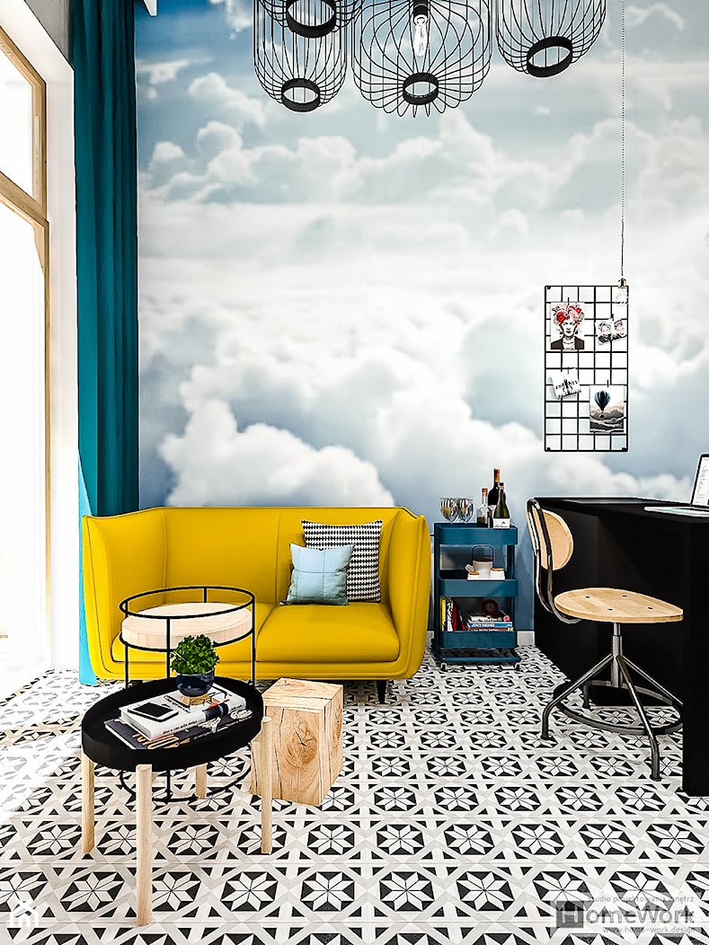 Loft w chmurach - wypoczynek - zdjęcie od Home-Work studio projektowania wnętrz - Homebook