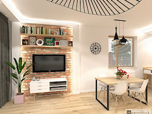 Przytulne Scandi - salon - zdjęcie od Home-Work studio projektowania wnętrz