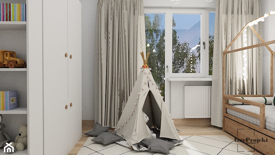 Leśny pokój dla dwulatka - Pokój dziecka, styl skandynawski - zdjęcie od IZZY PROJEKT