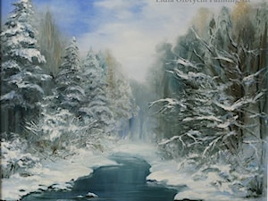 Pejzaż zimowy - zdjęcie od Lidia Olbrycht Painting Art