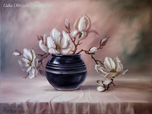 Kwiaty Magnolii - zdjęcie od Lidia Olbrycht Painting Art