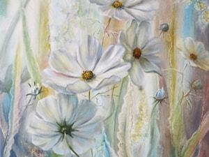 Kwiaty Kosmos - zdjęcie od Lidia Olbrycht Painting Art
