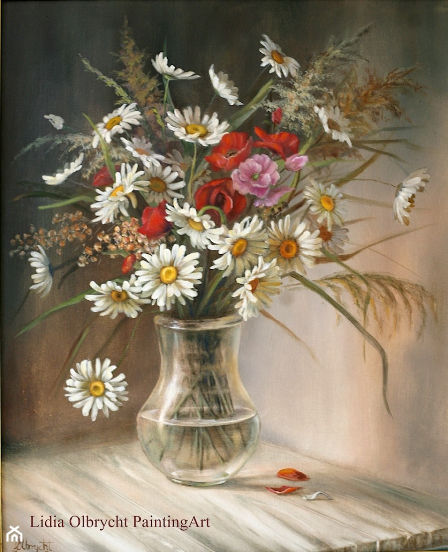 Kwiaty Polny Bukiet - zdjęcie od Lidia Olbrycht Painting Art