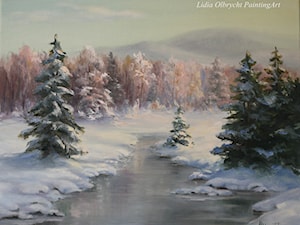 Pejzaż zimowy - zdjęcie od Lidia Olbrycht Painting Art