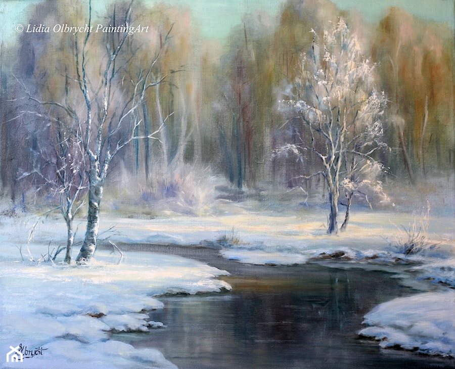 Pejzaż Zimowy - zdjęcie od Lidia Olbrycht Painting Art