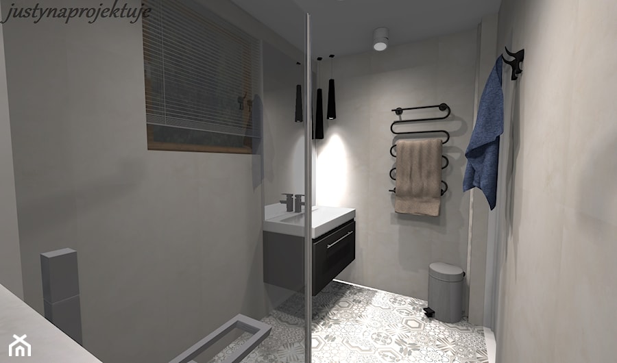 łazienka w domu - zdjęcie od justynaprojektuje