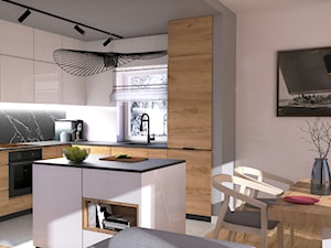 salon z kuchnią - zdjęcie od Pracownia Projektowa Małgorzata Kowalkowska