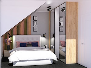 Kiełczów, projekt sypialni w bliźniaku - zdjęcie od Pracownia Projektowa Małgorzata Kowalkowska