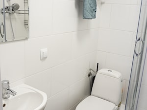 Wynajem i podział przestrzeni - Mała bez okna łazienka, styl tradycyjny - zdjęcie od Gadom Projekt