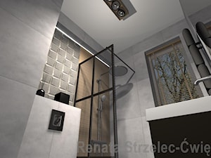 Łazienka ze ścianką - zdjęcie od Renata Strzelec - Ćwiękała