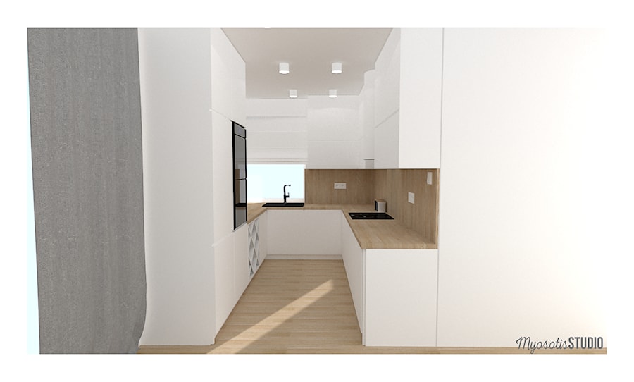 Dom jednorodzinny Kętrzyn - Kuchnia, styl nowoczesny - zdjęcie od Myosotis Studio