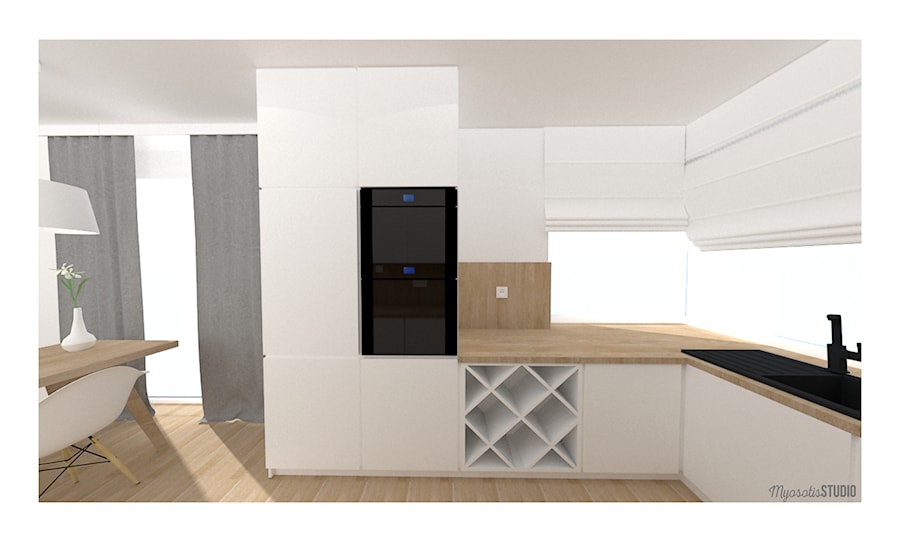 Dom jednorodzinny Kętrzyn - Kuchnia, styl nowoczesny - zdjęcie od Myosotis Studio