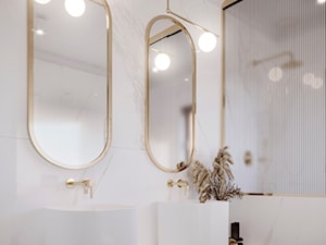 Elegancka łazienka z dodatkiem złota - zdjęcie od KWKONCEPT