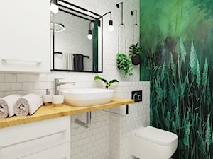 Zielona łazienka - zdjęcie od KWKONCEPT