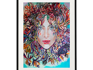 plakat maggiepiu Medusa-kolor2 w ramie basic z passe-partout - zdjęcie od Maggie Piu Gallery