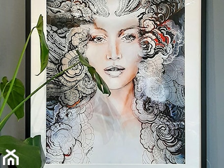 Aranżacje wnętrz - Salon: Carmen face-to-face 50x70 cm w ramie basic 60x90 cm - Maggie Piu Gallery. Przeglądaj, dodawaj i zapisuj najlepsze zdjęcia, pomysły i inspiracje designerskie. W bazie mamy już prawie milion fotografii!