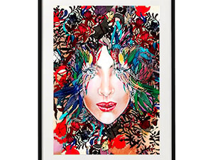 plakat maggiepiu Medusa-kolor4 w ramie basic z passe-partout - zdjęcie od Maggie Piu Gallery