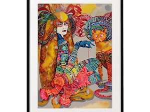 plakat maggiepiu Ina z Rudolfem w ramie basic z passe-partout - zdjęcie od Maggie Piu Gallery