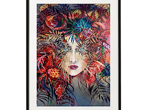 plakat maggiepiu Medusa-Gold1 w ramie basic z passe-partout - zdjęcie od Maggie Piu Gallery