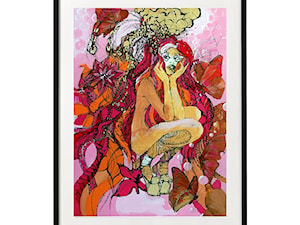 plakat maggiepiu Molem w róż w ramie basic z passe-partout - zdjęcie od Maggie Piu Gallery