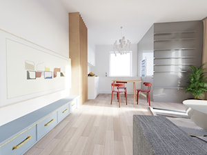 Mieszkanie 01 - Salon, styl nowoczesny - zdjęcie od studio wysocka