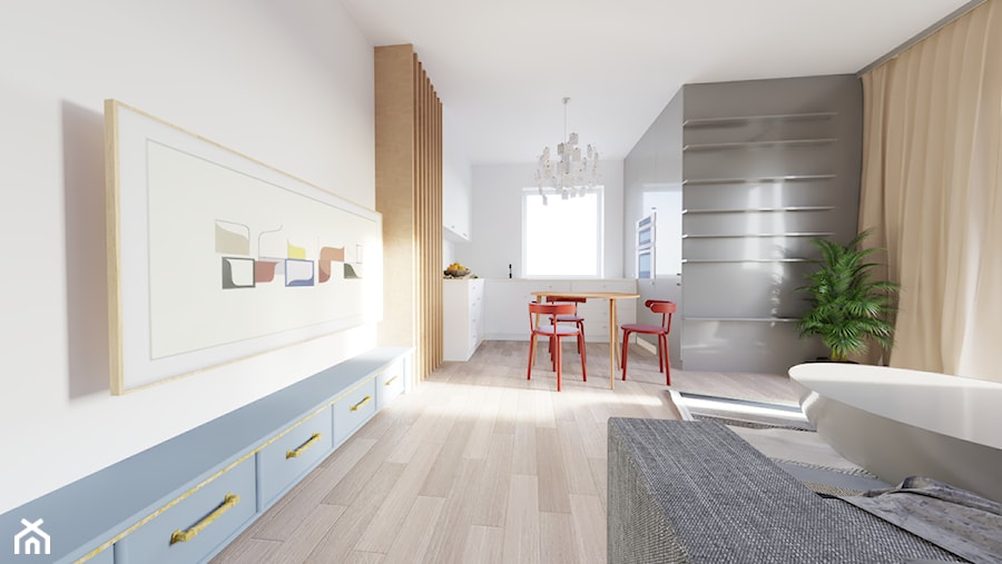 Mieszkanie 01 - Salon, styl nowoczesny - zdjęcie od studio wysocka