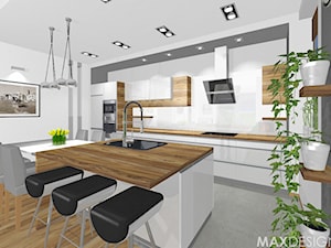 Jasne Kuchnie - Mix Projektów - Kuchnia, styl nowoczesny - zdjęcie od MaxDesigner
